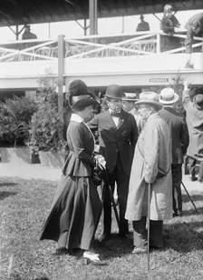 Perry Belmont & wife, 1916. Creator: Bain News Service