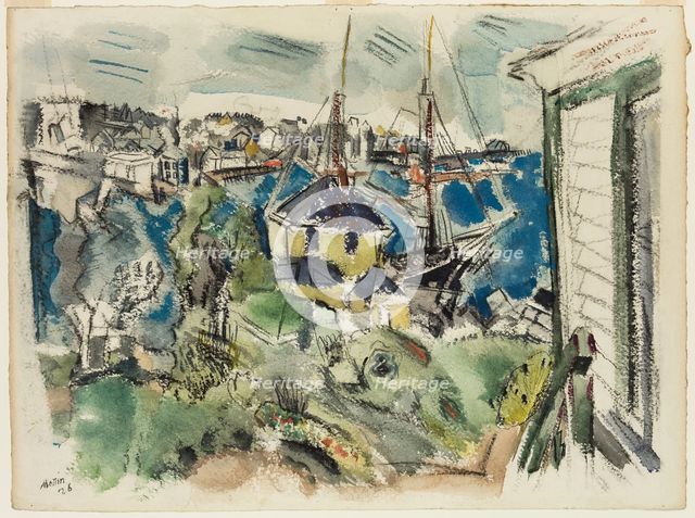 Pertaining to Stonington Harbor, 1926. Creator: John Marin.