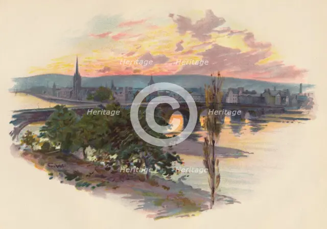 'Perth, from Bridge End', 1907, (c1890). Artist: Charles Wilkinson.