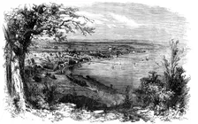 Perth, Western Australia, from Mount Eliza, 1856. Creator: Unknown