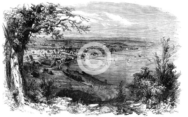 Perth, Western Australia, from Mount Eliza, 1856.  Creator: Unknown.