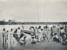 Pesca no Rio Grande 1895. Artist: Francisco Henszler