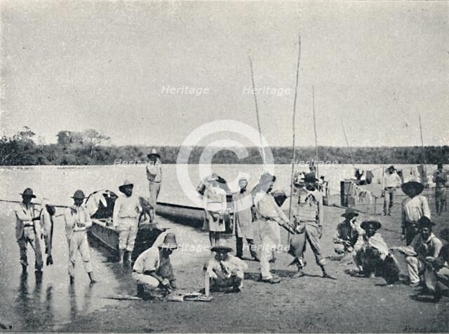 'Pesca no Rio Grande', 1895. Artist: Francisco Henszler.