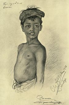 Pesamen - a Javanese boy from Surubaya, Java, 1898. Creator: Christian Wilhelm Allers