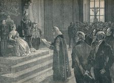 Pesenting the patriotic address to the Queen on the eve of the Crimean War, 1854 (1906)