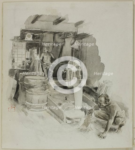 Pestling the Paddy, n.d. Creator: Robert Frederick Blum.