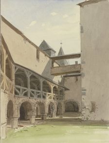 Pfalzgrafenstein Castle near Kaub, 1849. Creator: Carl Theodor Reiffenstein