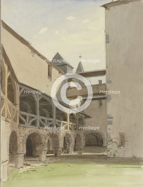 Pfalzgrafenstein Castle near Kaub, 1849. Creator: Carl Theodor Reiffenstein.