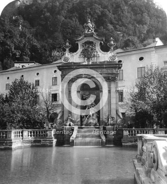 Pferdeschwemme, Salzburg, Austria, c1900.Artist: Wurthle & Sons