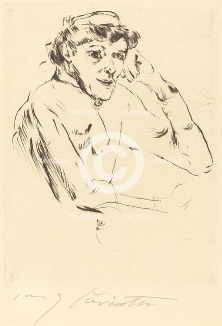 Pflegerin (Nurse), 1914. Creator: Lovis Corinth.