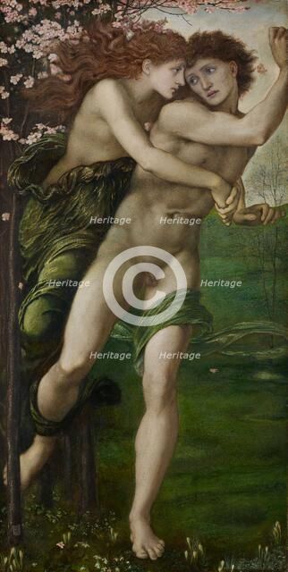 Phyllis and Demophoon, 1870. Creator: Sir Edward Coley Burne-Jones.