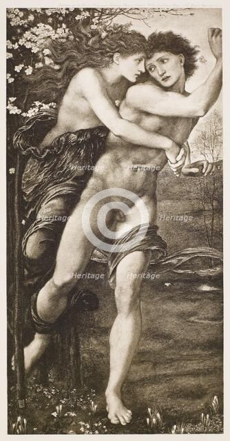 Phyllis and Demophoon, c1870, (1900). Creator: Unknown.