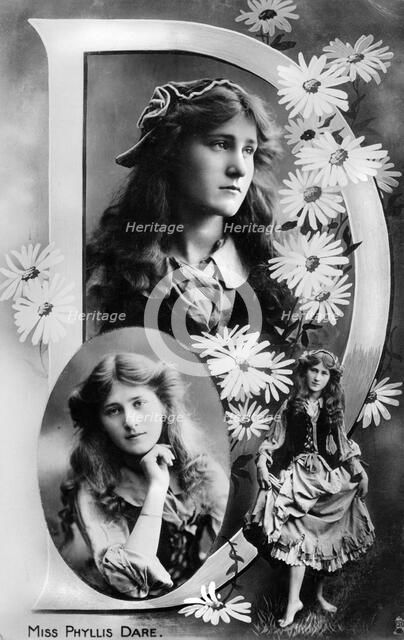 Phyllis Dare (1890-1975), English actress, 1905. Artist: Unknown
