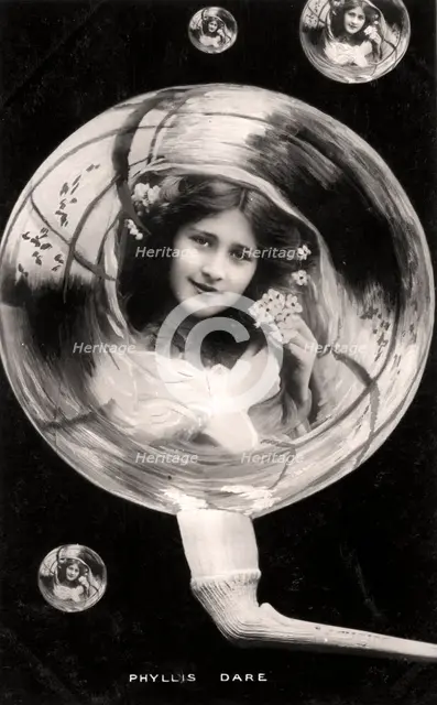 Phyllis Dare (1890-1975), English actress, 1907.Artist: Rotary Photo