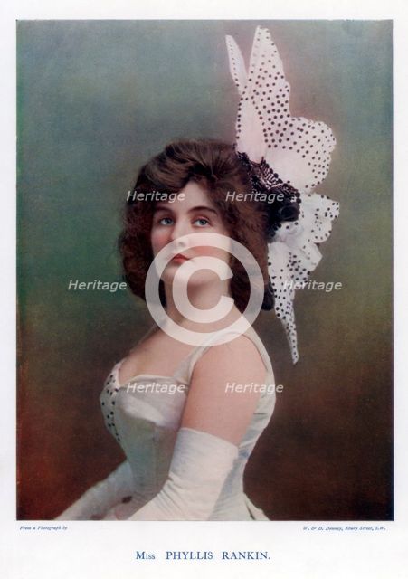 Phyllis Rankin, American actress, 1901.Artist: W&D Downey