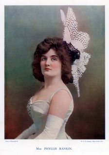 Phyllis Rankin, American actress, 1901.Artist: W&D Downey