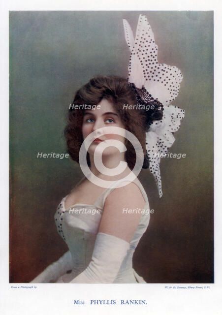 Phyllis Rankin, American actress, 1901.Artist: W&D Downey