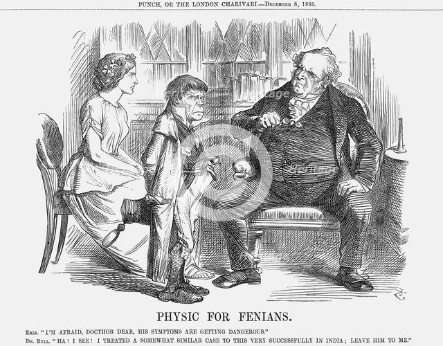 'Physic for Fenians', 1866. Creator: John Tenniel.