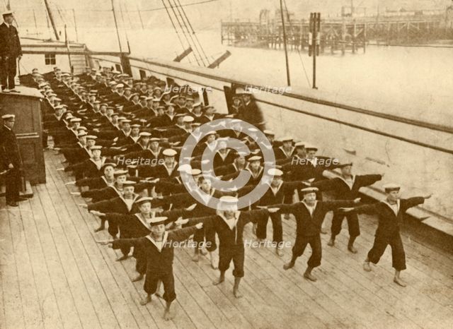 'Physical Drill on the "Arethusa".', c1930. Creator: Unknown.