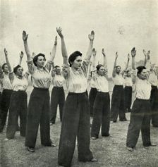 Physical Training at a Recruits Depot c1943. Creator: Cecil Beaton
