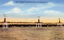 Physical Training for the Troops, Fort Bragg, North Carolina USA, 1945. Artist: US Army Signal Corps