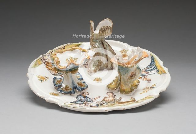 Physician's Tray, Alcora, c. 1760. Creator: Alcora Ceramic Factory.