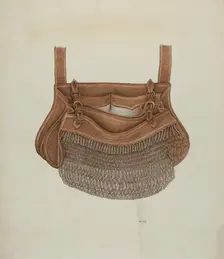 Physicians's Saddle Bag, c. 1939. Creator: Ray Price