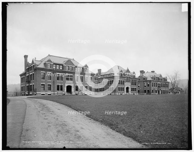 Physics, chemistry, and biology buildings, Williams College, Mass., between 1900 and 1906. Creator: Unknown.