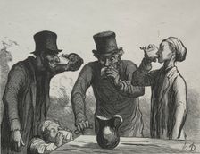 Physiologie du buveur: Les quatre âges. Creator: Honoré Daumier (French, 1808-1879)