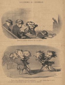 Physionomie de l'Assemblée, 1850. Creator: Honore Daumier