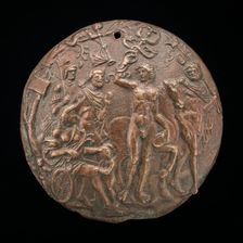 Phaedra and Hippolytus, second half 15th century. Creator: Master IO.FF.