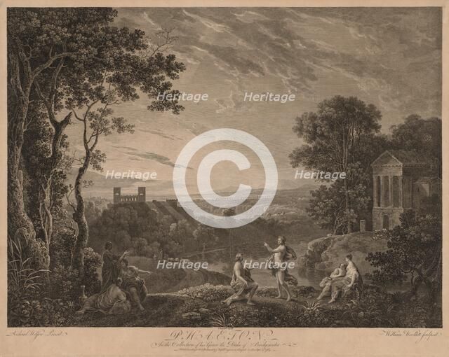 Phaeton, 1763. Creator: William Woollett (British, 1735-1785).