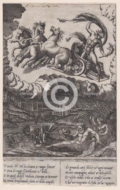 Phaeton, ca. 1514-36. Creator: Agostino Veneziano.