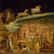 Phaeton Driving the Chariot of Phoebus, 1475/1500. Creator: Unknown