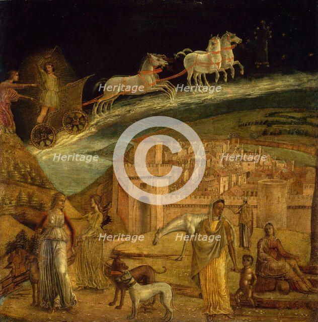 Phaeton Driving the Chariot of Phoebus, 1475/1500. Creator: Unknown.