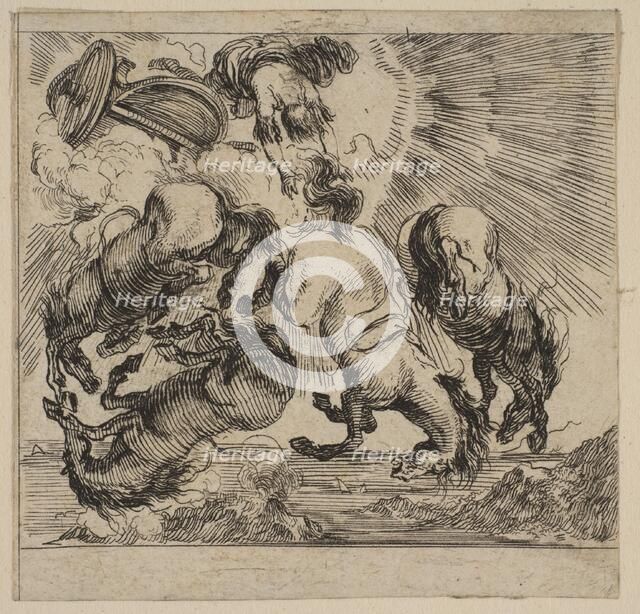 Phaeton, from 'Game of Mythology' (Jeu de la Mythologie), 1644. Creator: Stefano della Bella.