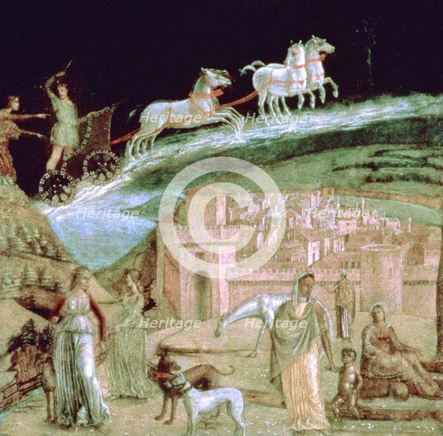Phaeton in his chariot, c1470-1536. Artist: Unknown