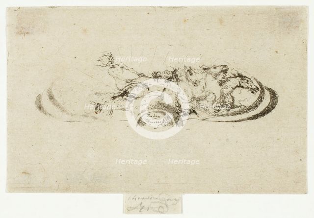 Phaeton, Study for Decoration of a Frame, 1907-08. Creator: Theodore Roussel.