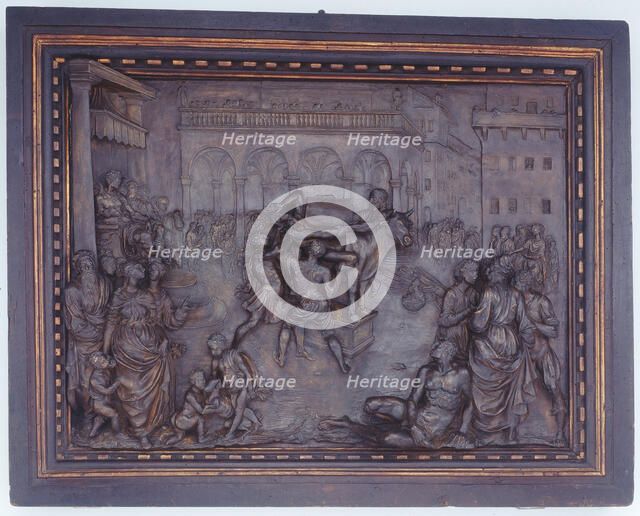 Phalaris and the Bull of Perillus, 1590/1600. Creator: Giovanni Battista Caccini.