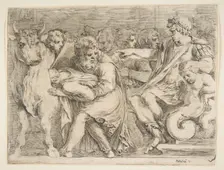 Phalaris Having Perillus Thrown into the Bronze Bull, 17th century. Creator: Stefano della Bella