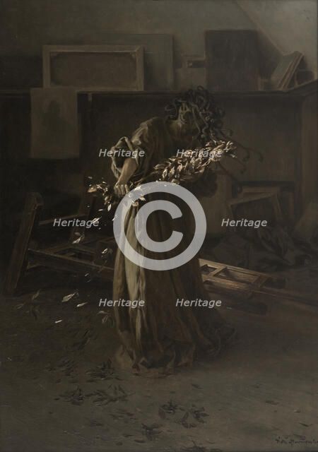 Phantoms in the Studio-Despair, between 1883 and 1885. Creator: Piotr Stachiewicz.