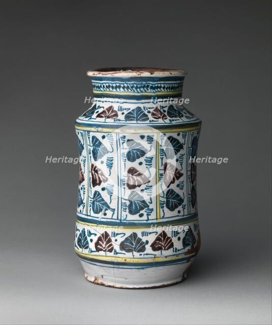 Pharmacy Jar, Italian, 1450-70. Creator: Unknown.