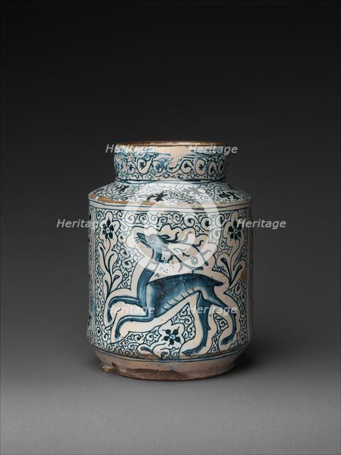Pharmacy Jar, Italian, 1400s. Creator: Unknown.