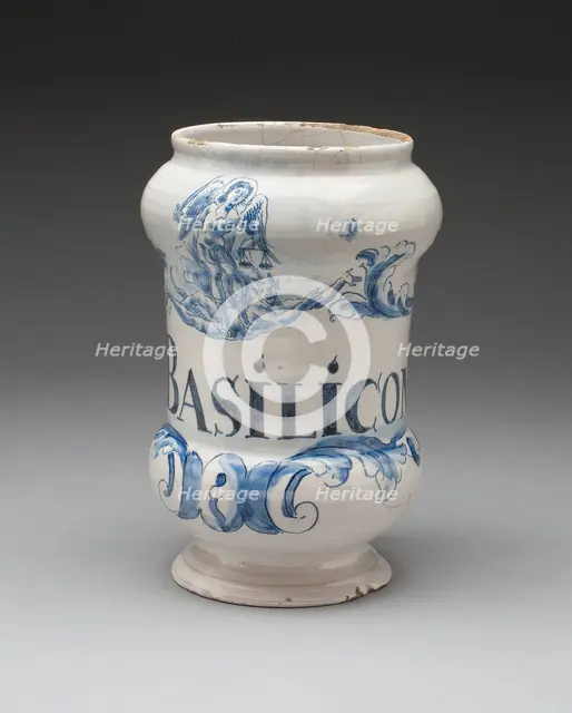 Pharmacy Jar, Savona, c. 1740. Creator: Unknown.