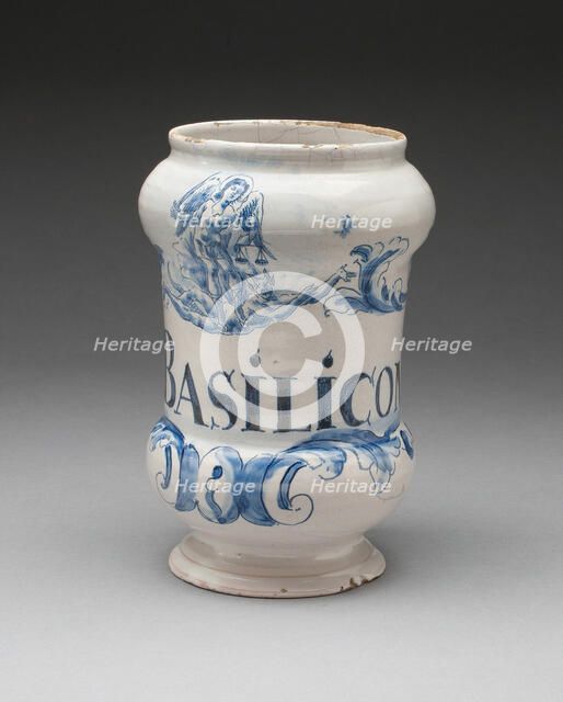 Pharmacy Jar, Savona, c. 1740. Creator: Unknown.