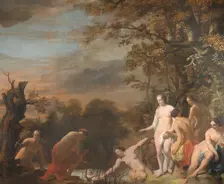 Pharoah's Daughter Discovers Moses in the Rush Basket, 1660-1663. Creator: Ferdinand Bol