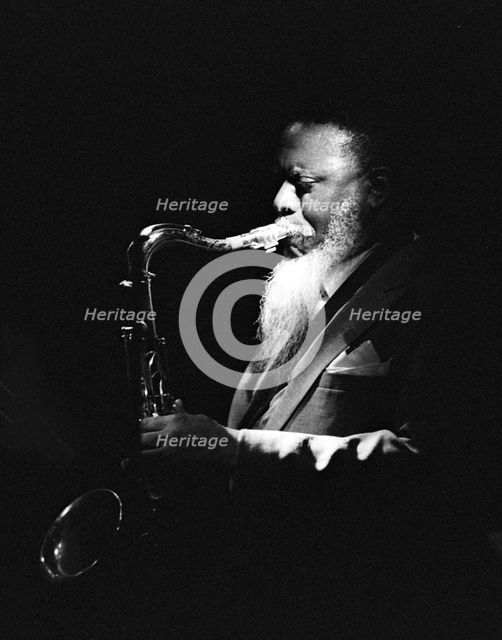 Pharoah Sanders, Ronnie Scott’s Jazz Club, London, 3/88. Creator: Brian O'Connor.