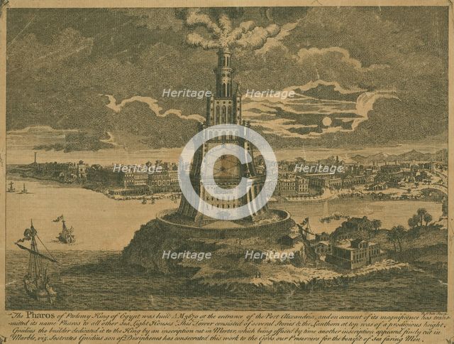 Pharos of Alexandria. Creator: Fischer von Erlach, Joseph Emanuel (1693-1742).