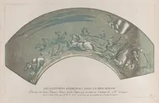 Pharaoh's army engulfed by the Red Sea; from Recueil d'estampes d'après les plus b..., ca. 1729-40. Creators: Caylus, Anne-Claude-Philippe de, Nicolas Le Sueur