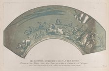 Pharaoh's army engulfed by the Red Sea; from Recueil d'estampes d'après les plus b..., ca. 1729-40. Creators: Caylus, Anne-Claude-Philippe de, Nicolas Le Sueur